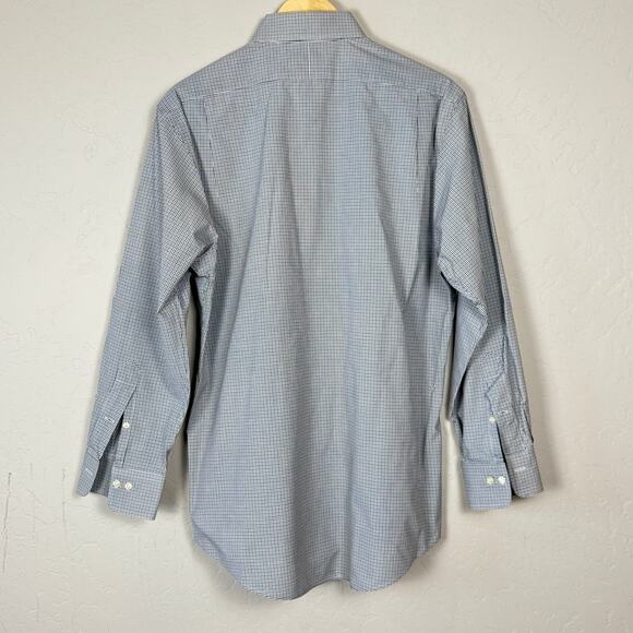 Polo by Ralph Lauren Men's Regent Custom Fit Dress Shirt Size 16 32/33 Checkered - Picture 2 of 10